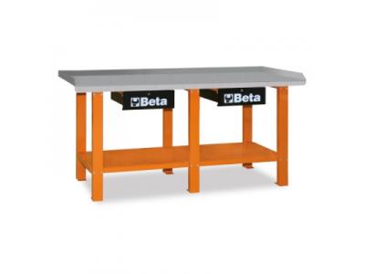 C56W - Delovni pult z leseno ploščo