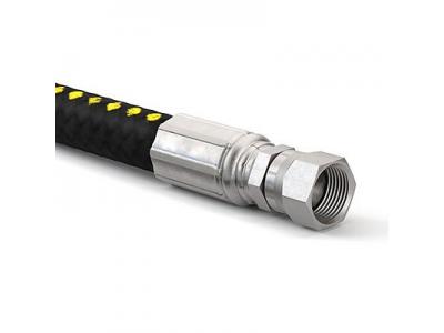 Textile braid hose and couplings