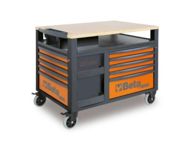 RSC28 SuperTank trolley with wood worktop 