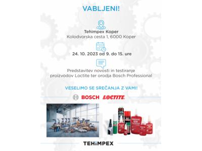 Predstavitev novosti in testiranje proizvodov Loctite ter ročnega orodja Bosch